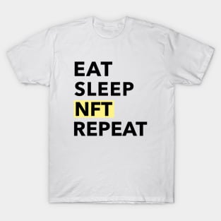 Eat Sleep NFT Repeat T-Shirt